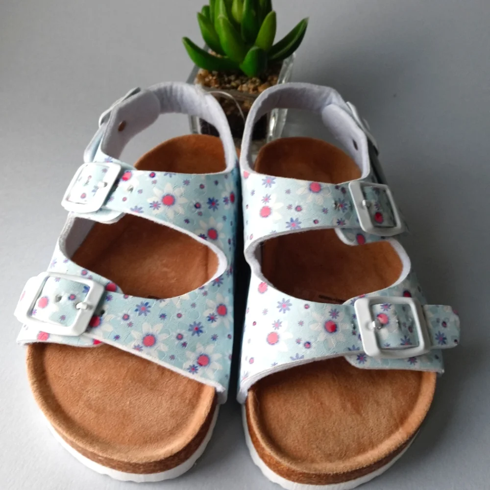 Sandals Toddler 9/10 Floral Adjustable Straps Comfortable And Fresh Casual
